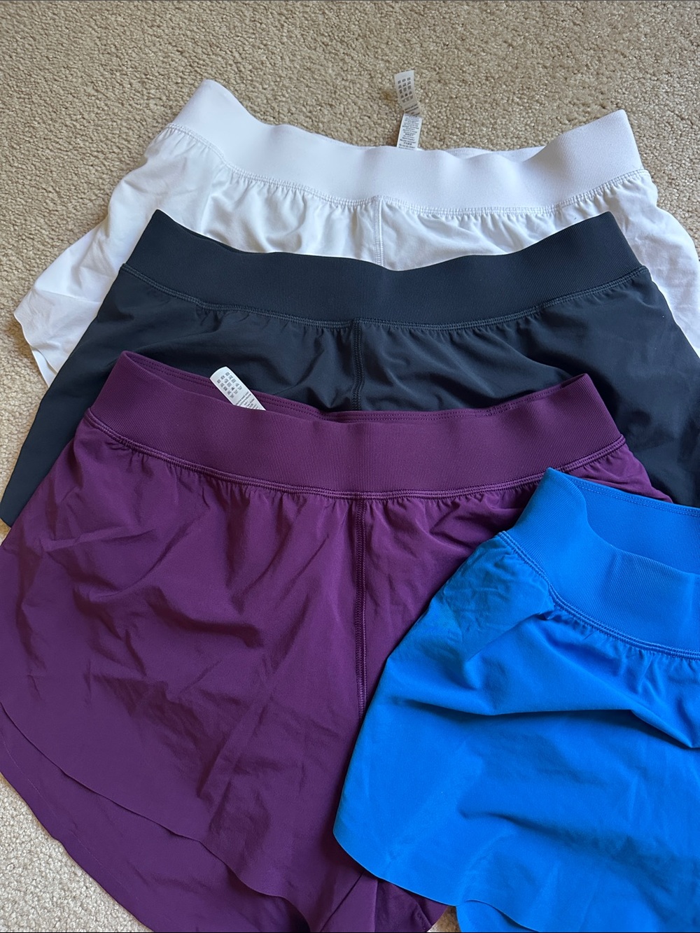 CRZ YOGA Women’s Athletic Shorts - Blue, Purple, Black, White, Hot Pink - Picture 3 of 4